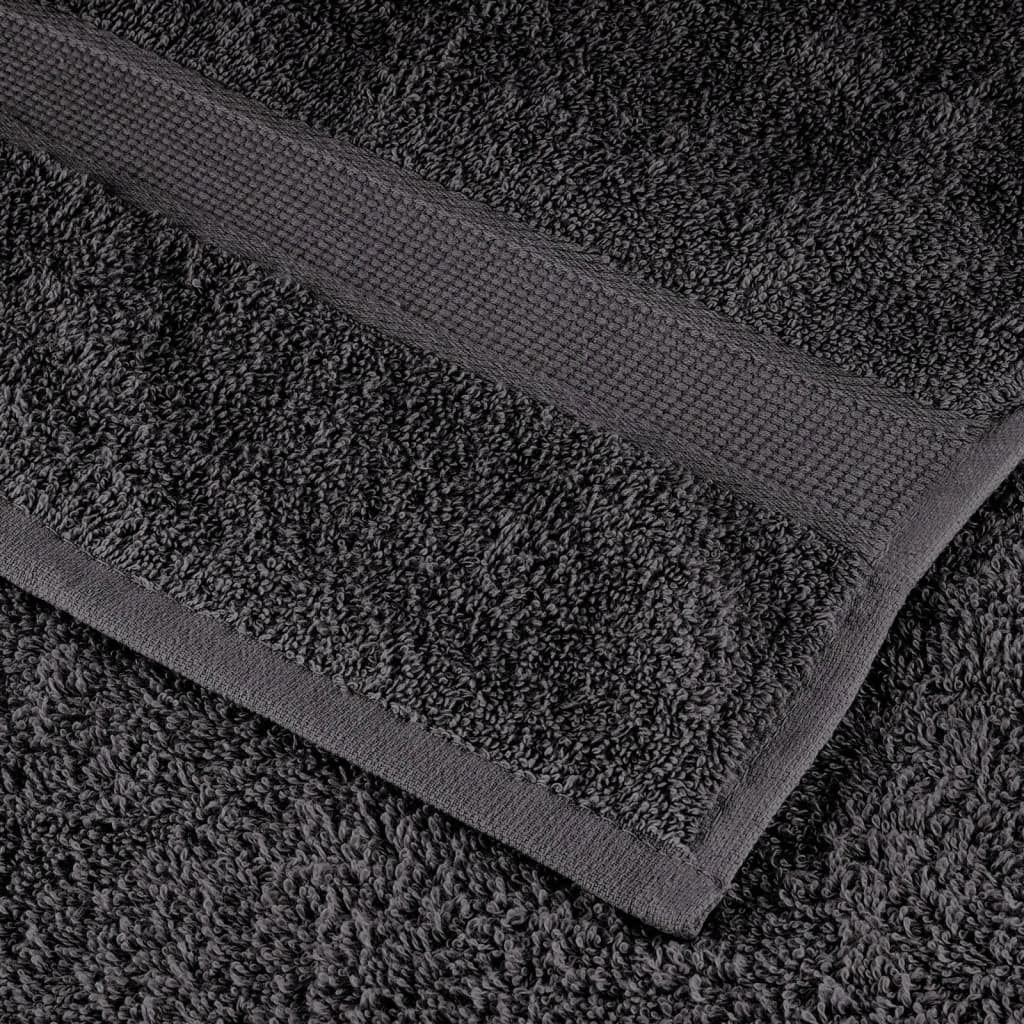 vidaXL Premium Towels "SOLUND" 2 pcs Anthracite 100x200 cm 600 gsm