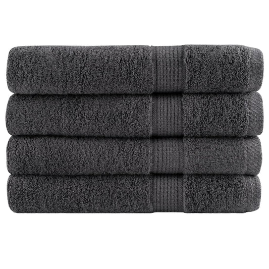 vidaXL Premium Towels SOLUND 4pcs Anthracite 100x200cm 600gsm