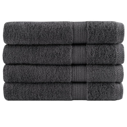 vidaXL Premium Towels "SOLUND" 4 pcs Anthracite 100x200 cm 600 gsm