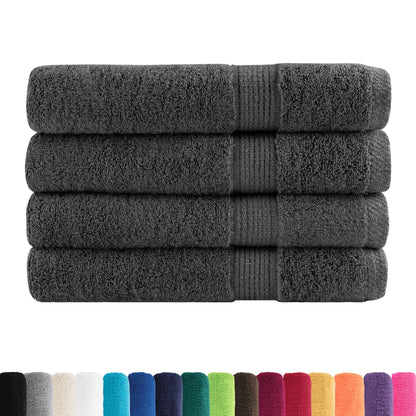 vidaXL Premium Towels "SOLUND" 4 pcs Anthracite 100x200 cm 600 gsm