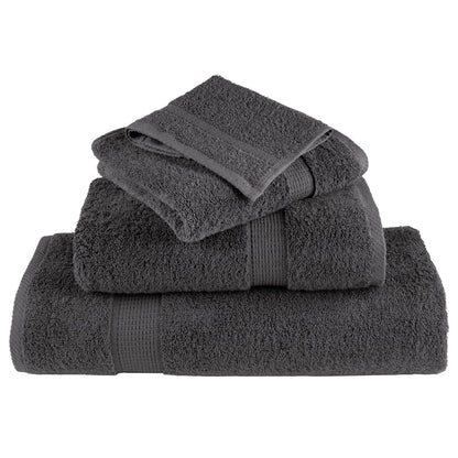 vidaXL Premium Towels "SOLUND" 4 pcs Anthracite 100x200 cm 600 gsm