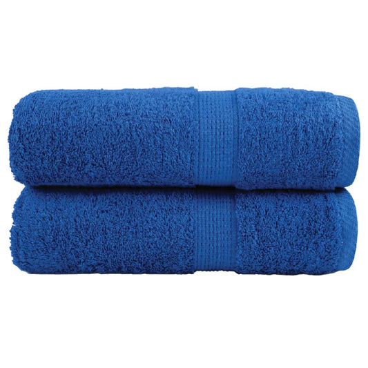 vidaXL Premium Wash Towels "SOLUND" 2 pcs Blue 30x30 cm 600 gsm