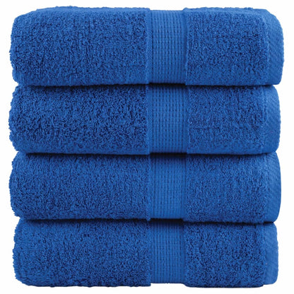 vidaXL Premium Wash Towels "SOLUND" 4 pcs Blue 30x30 cm 600 gsm