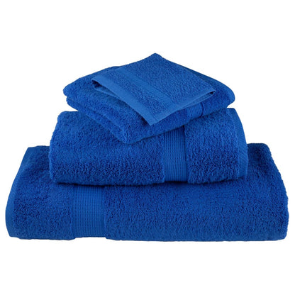 vidaXL Premium Wash Towels "SOLUND" 4 pcs Blue 30x30 cm 600 gsm