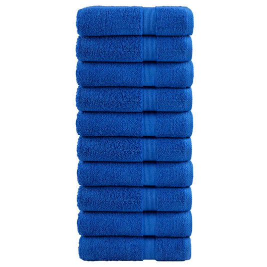 vidaXL Premium Hand Towels SOLUND 10pcs Blue 50x100cm 600gsm
