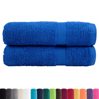 vidaXL Premium Shower Towels "SOLUND" 2 pcs Blue 70x140 cm 600 gsm