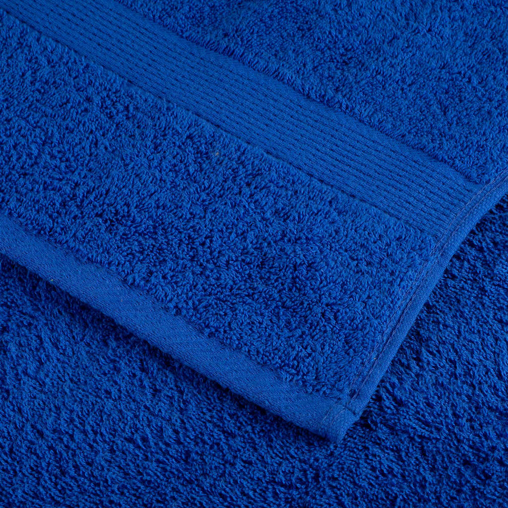 vidaXL Premium Shower Towels "SOLUND" 2 pcs Blue 70x140 cm 600 gsm