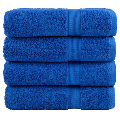 vidaXL Premium Shower Towels "SOLUND" 4 pcs Blue 70x140 cm 600 gsm