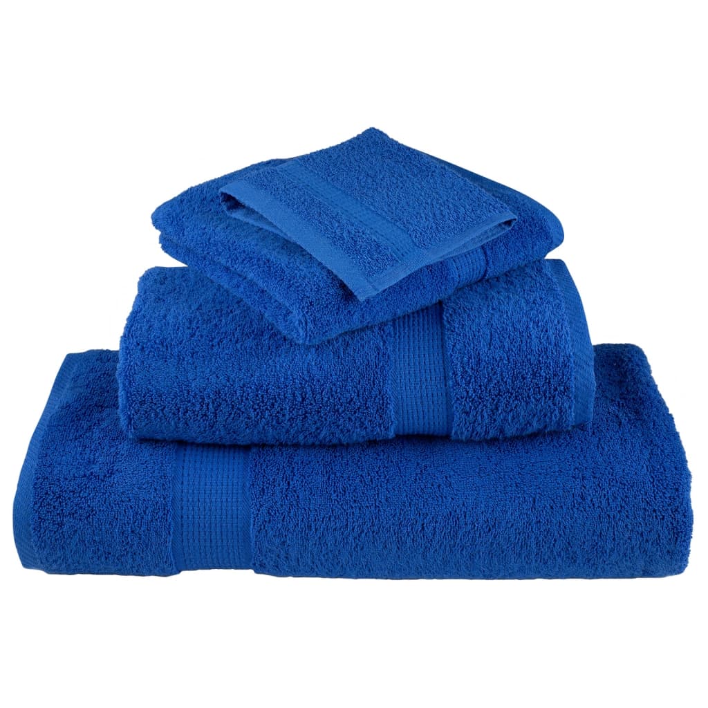 vidaXL Premium Shower Towels "SOLUND" 4 pcs Blue 70x140 cm 600 gsm