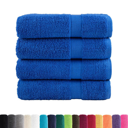 vidaXL Premium Bath Towels "SOLUND" 4 pcs Blue 100x150 cm 600 gsm