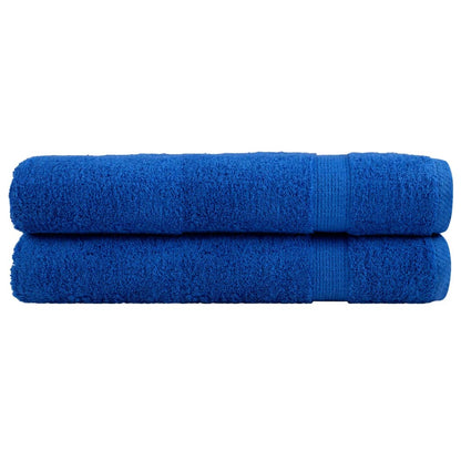vidaXL Premium Towels "SOLUND" 2 pcs Blue 100x200 cm 600 gsm
