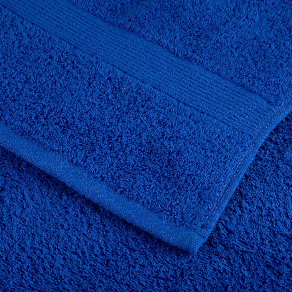 vidaXL Premium Towels "SOLUND" 2 pcs Blue 100x200 cm 600 gsm