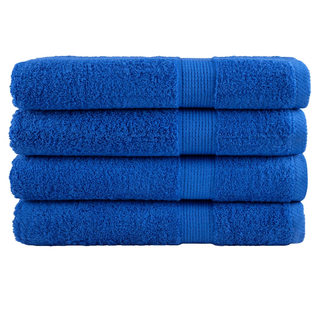 vidaXL Premium Towels SOLUND 4pcs Blue 100x200cm 600gsm