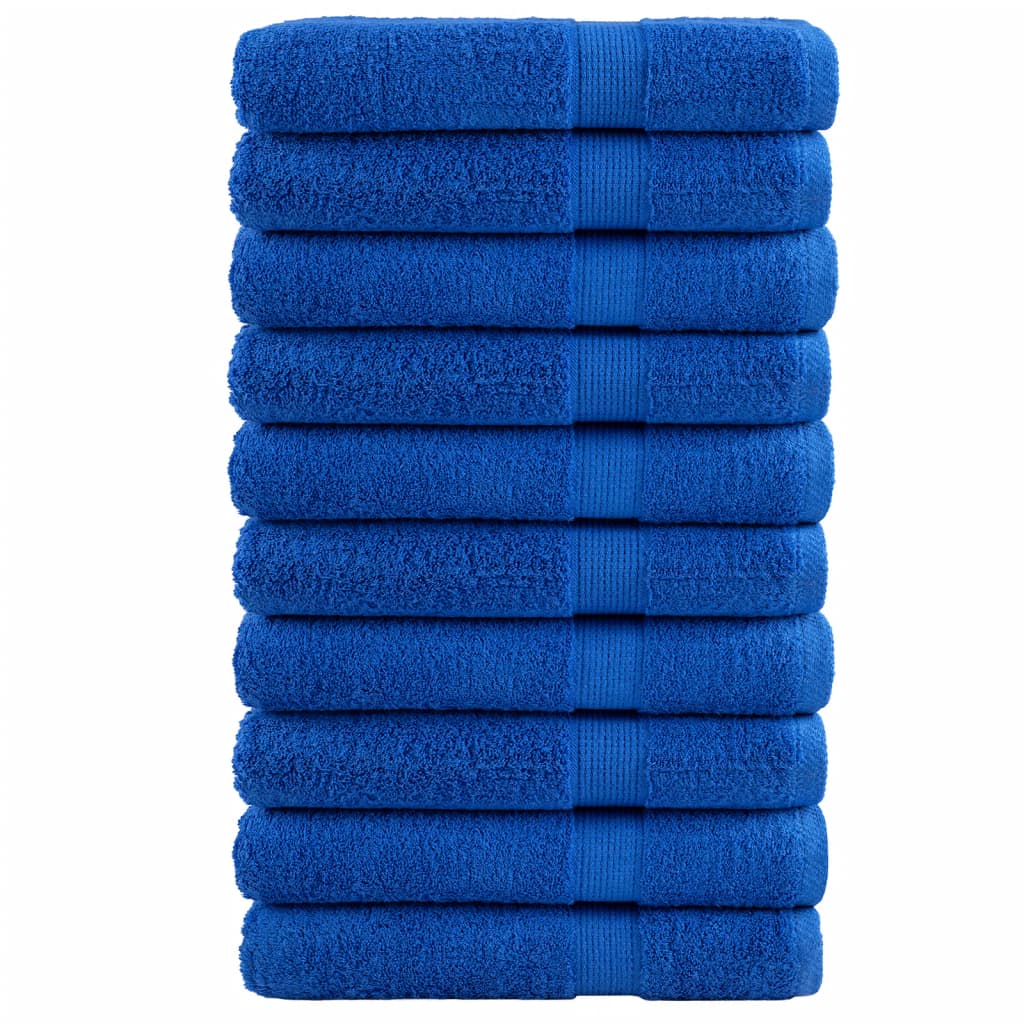 vidaXL Premium Towels SOLUND 10pcs Blue 100x200cm 600gsm