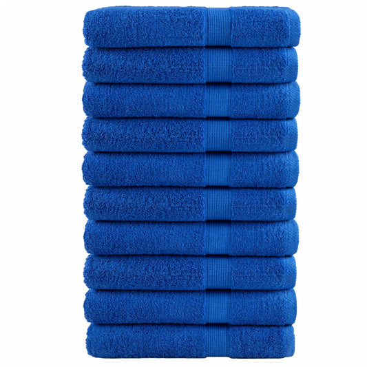 vidaXL Premium Towels SOLUND 10pcs Blue 100x200cm 600gsm
