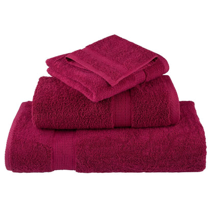 vidaXL Premium Wash Towels "SOLUND" 10 pcs Bordeaux 30x30 cm 600 gsm