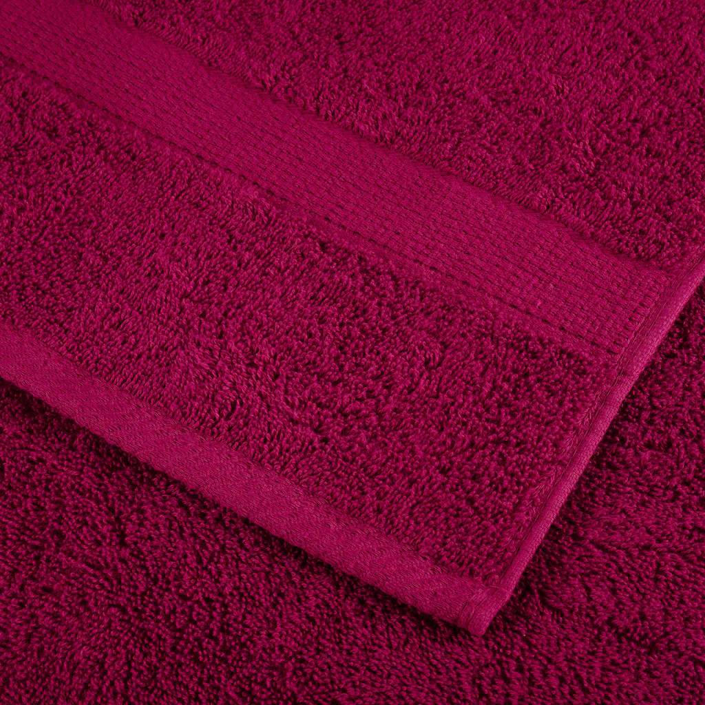 vidaXL Premium Hand Towels "SOLUND" 2 pcs Bordeaux 50x100 cm 600 gsm