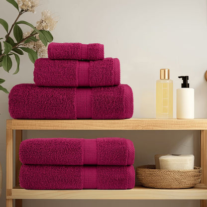 vidaXL Premium Sauna Towels "SOLUND" 2 pcs Bordeaux 80x200 cm 600 gsm