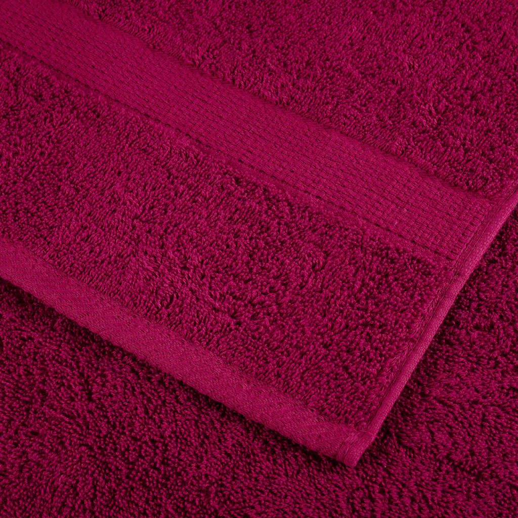 vidaXL Premium Towels SOLUND 10pcs Bordeaux 100x200cm 600gsm