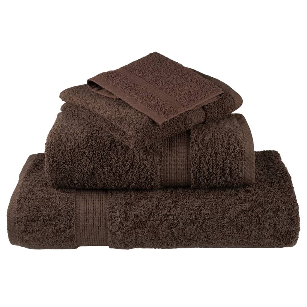 vidaXL Premium Bath Towels SOLUND 4pcs Brown 100x150cm 600gsm