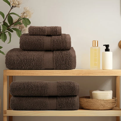 vidaXL Premium Sauna Towels "SOLUND" 4 pcs Brown 80x200 cm 600 gsm