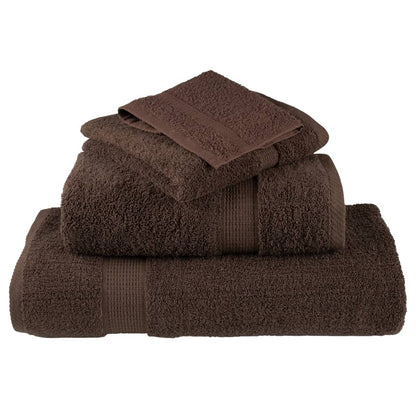vidaXL Premium Towels "SOLUND" 2 pcs Brown 100x200 cm 600 gsm