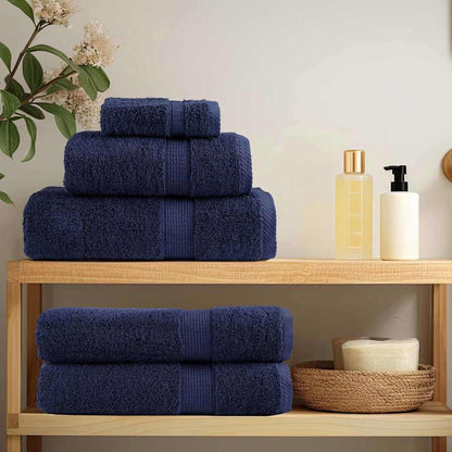 vidaXL Guest Towel SOLUND 10 pcs Navy Blue 15 x 21 cm 550 gsm