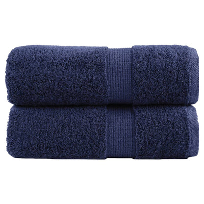 vidaXL Soap Towel | Set of 2 | Navy Blue | 100% Cotton | 30x30 cm | Soap Towel