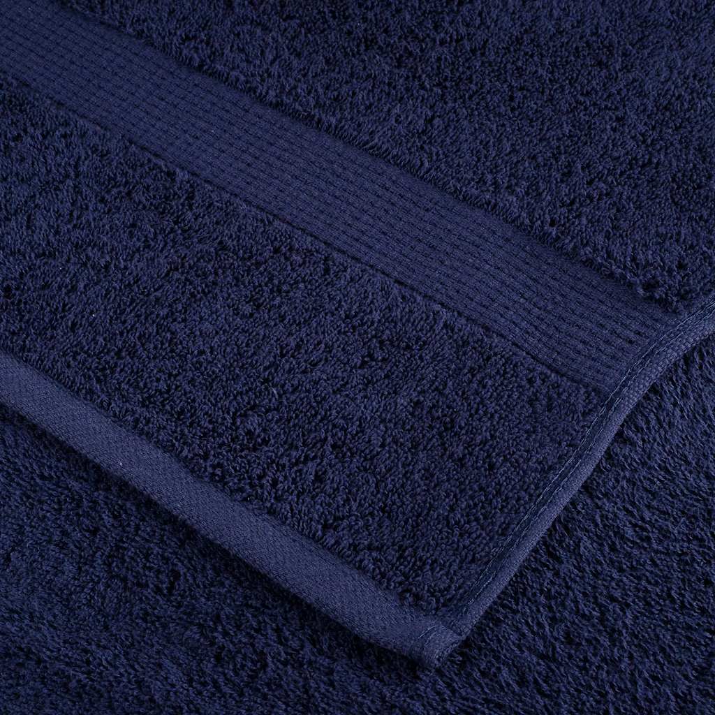vidaXL Premium Wash Towels "SOLUND" 2 pcs Navy Blue 30x30 cm 600 gsm