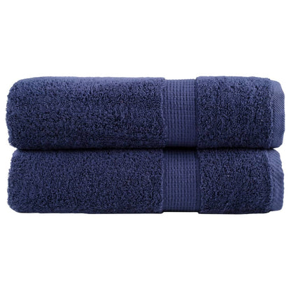 vidaXL Premium Shower Towels SOLUND 2pcs Navy Blue 70x140cm 600gsm