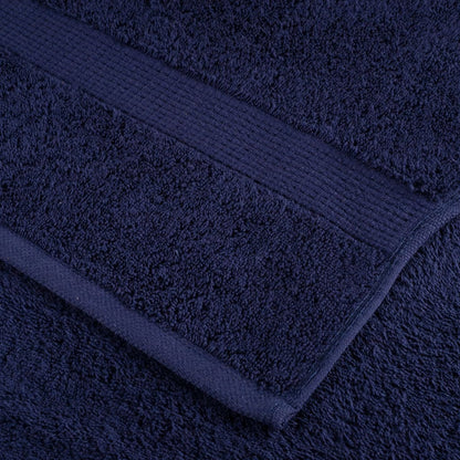vidaXL Premium Bath Towels "SOLUND" 2 pcs Navy Blue 100x150 cm 600 gsm