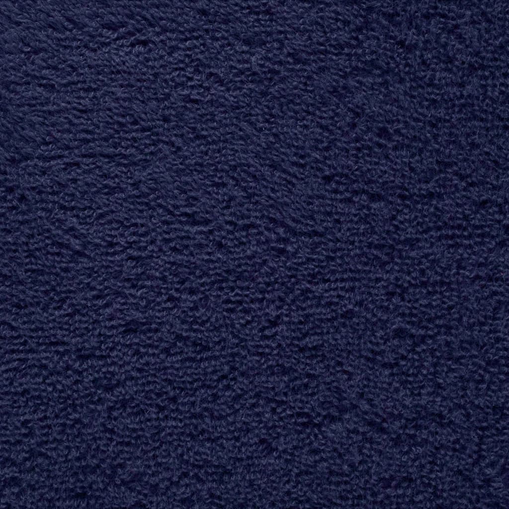 vidaXL Premium Sauna Towels "SOLUND" 2 pcs Navy Blue 80x200 cm 600 gsm