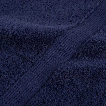 vidaXL Premium Sauna Towels "SOLUND" 2 pcs Navy Blue 80x200 cm 600 gsm