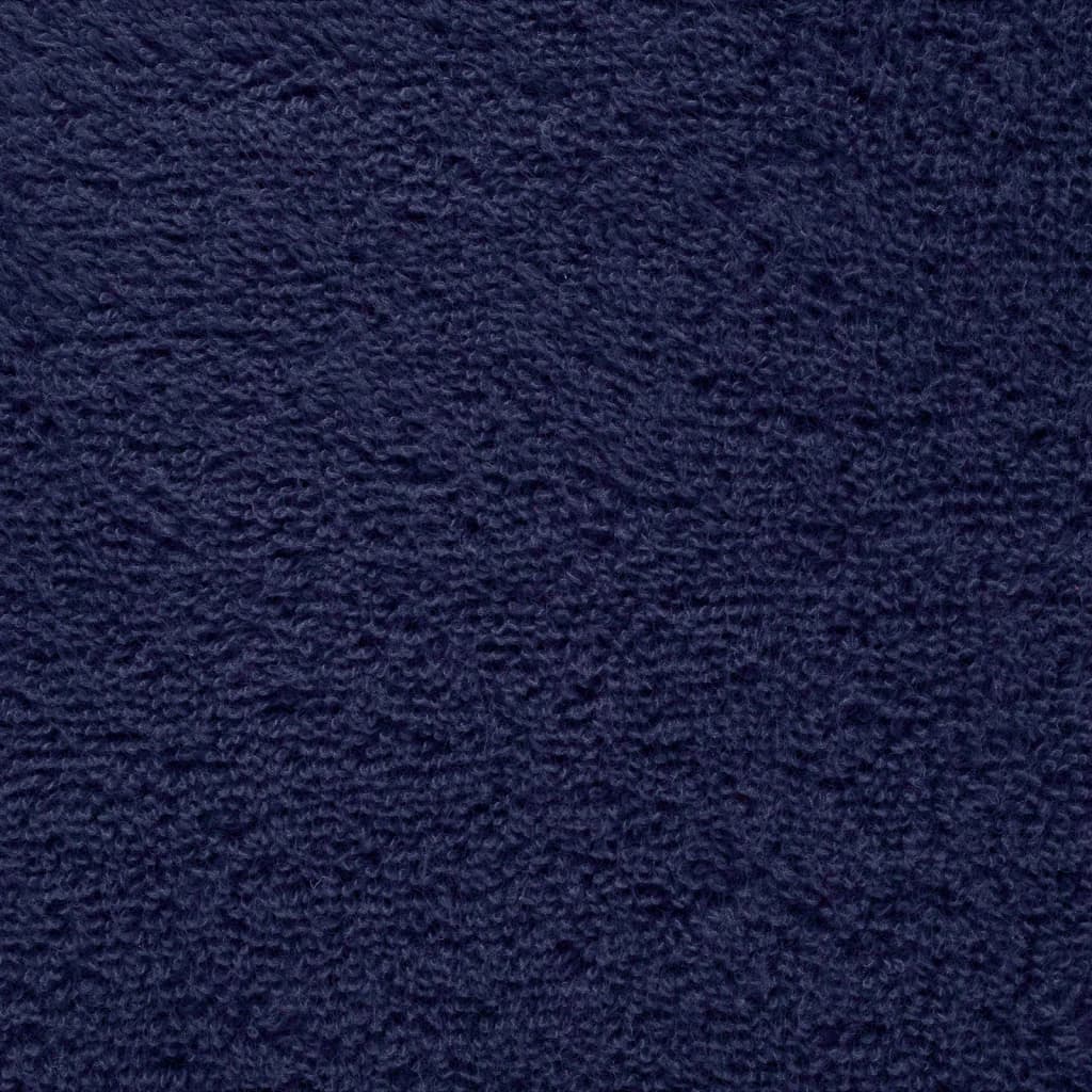 vidaXL Premium Sauna Towels "SOLUND" 10 pcs Navy Blue 80x200 cm 600 gsm