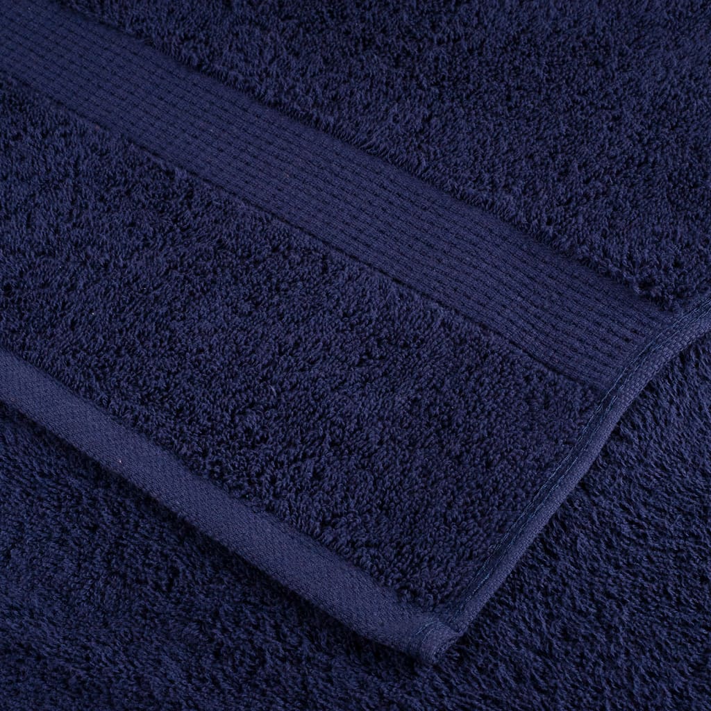 vidaXL Premium Towels "SOLUND" 4 pcs Navy Blue 100x200 cm 600 gsm