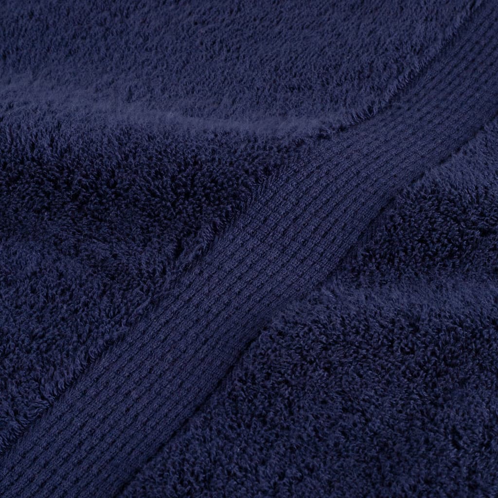 vidaXL Premium Towels "SOLUND" 4 pcs Navy Blue 100x200 cm 600 gsm
