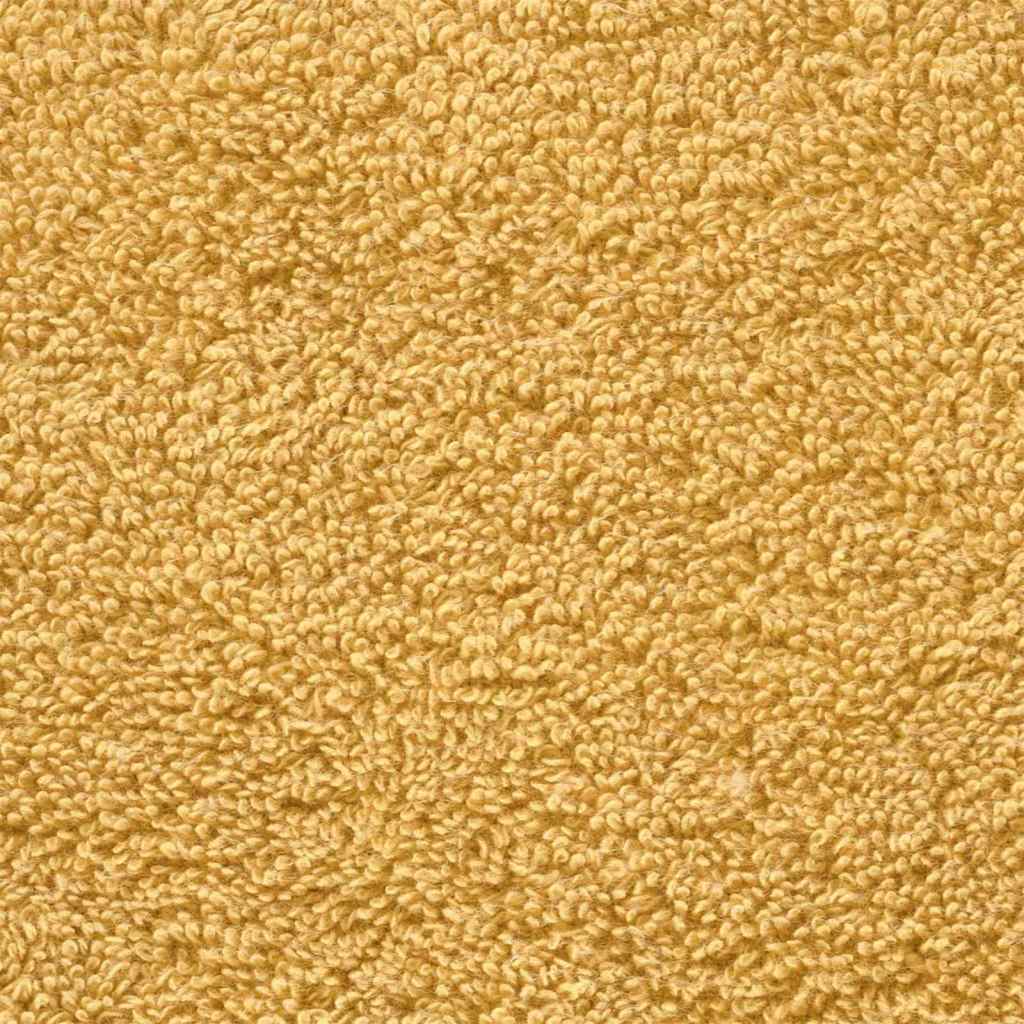 vidaXL Guest Towel SOLUND 2 pcs Gold 15 x 21 cm 550 gsm