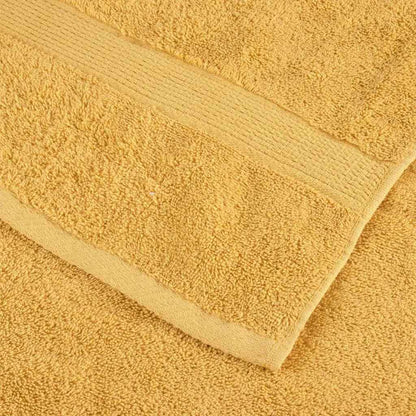 vidaXL Guest Towel SOLUND 2 pcs Gold 15 x 21 cm 550 gsm