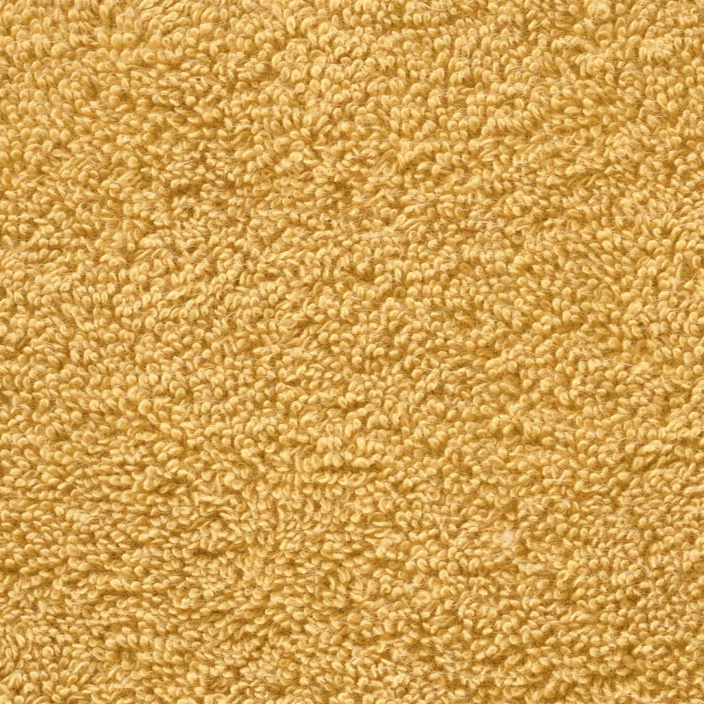 vidaXL Premium Wash Towels "SOLUND" 10 pcs Gold 30x30 cm 600 gsm