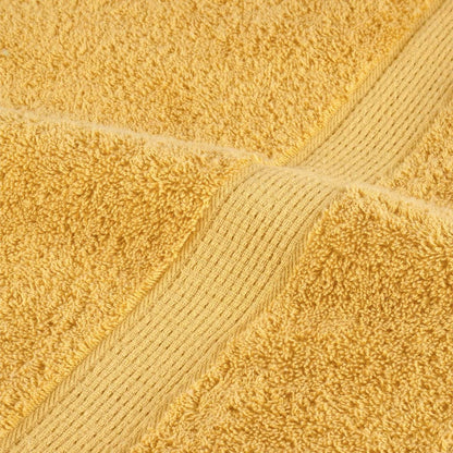 vidaXL Premium Sauna Towels "SOLUND" 2 pcs Gold 80x200 cm 600 gsm