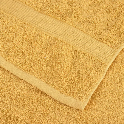 vidaXL Premium Sauna Towels "SOLUND" 2 pcs Gold 80x200 cm 600 gsm