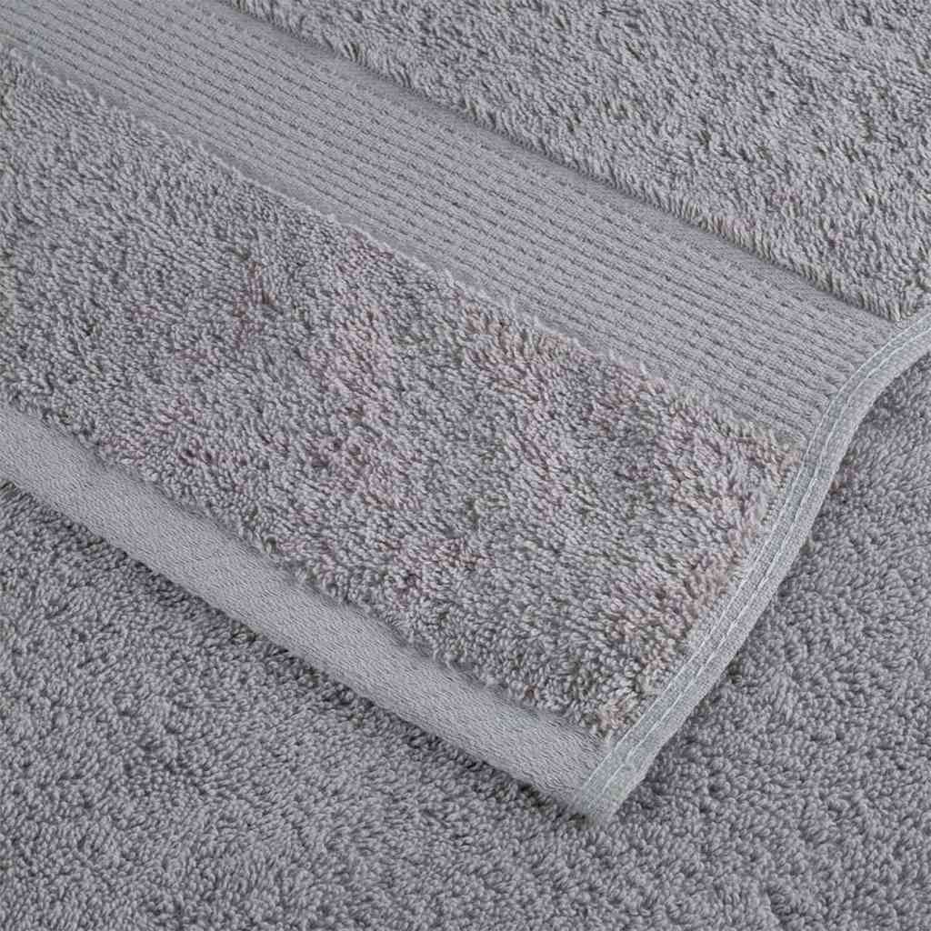 vidaXL Guest Towel SOLUND 10 pcs Grey 15 x 21 cm 550 gsm