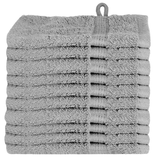 vidaXL Guest Towel SOLUND 10 pcs Grey 15 x 21 cm 550 gsm
