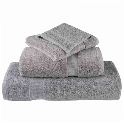 vidaXL Guest Towel SOLUND 10 pcs Grey 15 x 21 cm 550 gsm