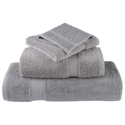 vidaXL Premium Wash Towels "SOLUND" 4 pcs Grey 30x30 cm 600 gsm