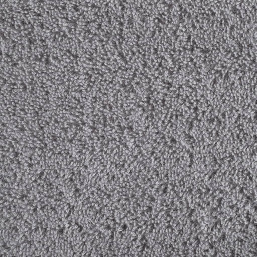 vidaXL Premium Shower Towels "SOLUND" 2 pcs Grey 70x140 cm 600 gsm