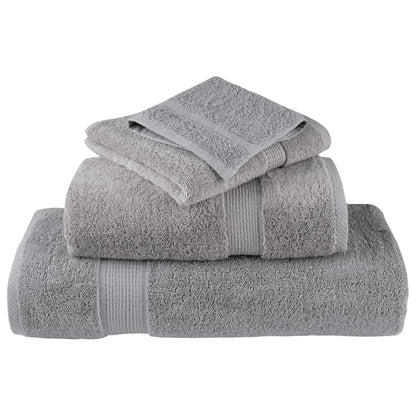 vidaXL Premium Shower Towels "SOLUND" 10 pcs Grey 70x140 cm 600 gsm