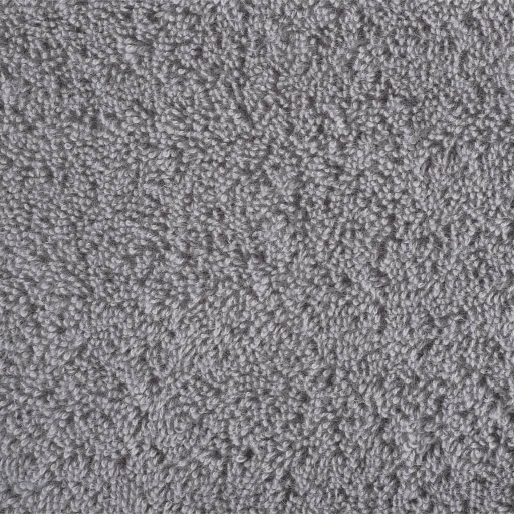 vidaXL Premium Bath Towels "SOLUND" 2 pcs Grey 100x150 cm 600 gsm