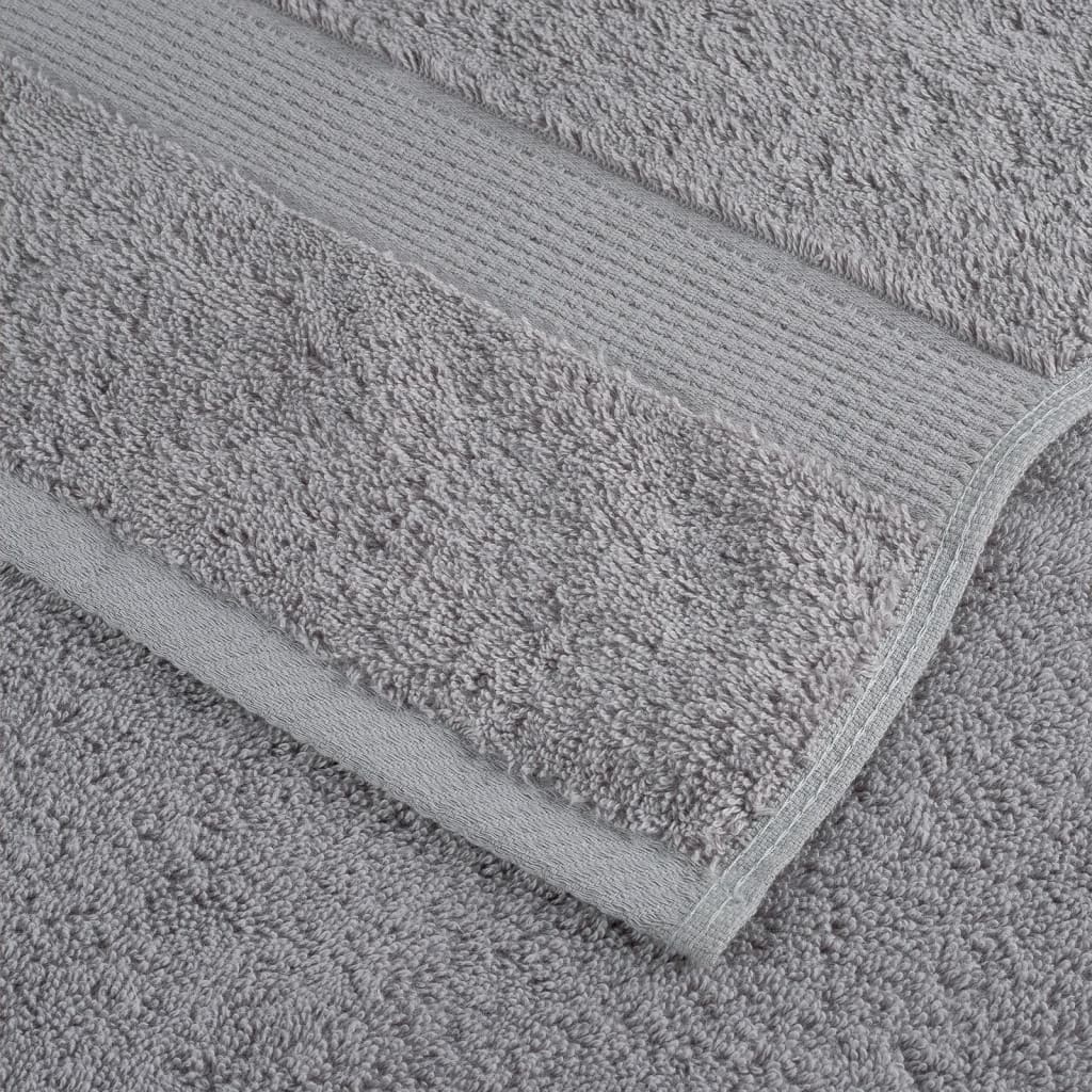 vidaXL Premium Bath Towels "SOLUND" 4 pcs Grey 100x150 cm 600 gsm