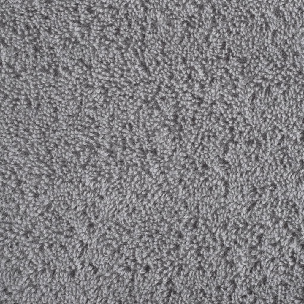 vidaXL Premium Bath Towels "SOLUND" 10 pcs Grey 100x150 cm 600 gsm